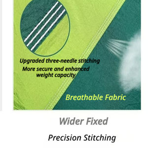 Hamac de camping double anti-retournement en nylon parachute imperméable, portable, avec sangles <span class=keywords><strong>d</strong></span>'arbre et mousquetons pour l'extérieur - Product Image 2