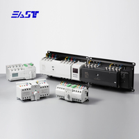 Commutateur de transfert automatique (ATS) de classe PC EAST EQ3NMA 125/4P 4 pôles 125A AC400V pour commutation de source double alimentation
