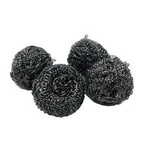 Good Price Stainless Steel Cleaning Ball Brushes Household Cleaning Products Dishwashing Sponges With Wire Kitchen Tools