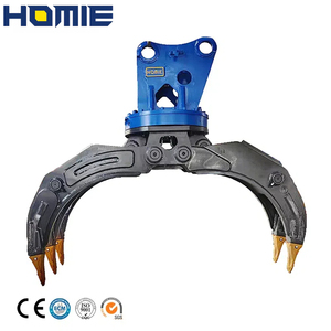 Escavatore idraulico allegato rapple rotante per rottami metallici pietra di legno fieno con CE - Product Image 2
