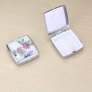 MM-MPB002 heißer Verkauf kunden spezifisches Logo Edelstahl Eisen Fall Metall quadratische Form Reise tasche Pille Fall Medizin Box - Product Image 5