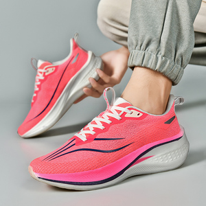 Men's Casual Comfortable <b>Running</b> Sports Shoes Lightweight Knitted Design Lace-Up Soft Cushioning <b>Pads</b> Waterproof Anti-Slippery - Product Image 2