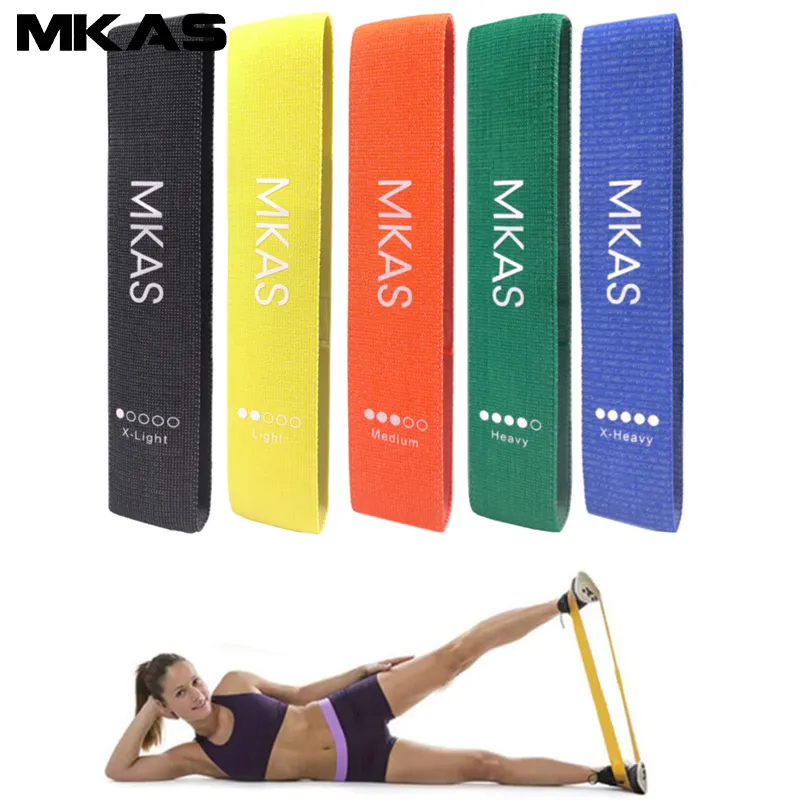Custom Hip Loop Band Circle 6cm wide Gym Fitness Exercise Mini Booty Fabric Resistance Band Set