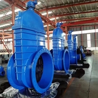 Vanne à opercule à siège souple de grand diamètre BS5163 en fonte ductile GGG50 à brides NRS PN10/16 WRAS Garantie 2 ans DN600-DN1200
