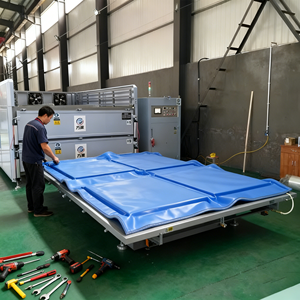 PLC 제어 유리 적층 가마 기계 고효율 적층 유리 라인 듀얼 트랙 380V/220V 3-18mm 두께 - Product Image 2