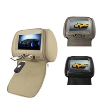 Moniteur d'appuie-tête de voiture 7 pouces avec télécommande, connecteur RCA, port AV, écran multimédia, pièces automobiles