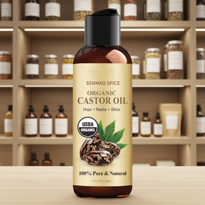 Aceite de Ricino Negro Puro Orgánico al por Mayor, Prensado en Frío, Natural, para el Cuidado de la Piel, Cabello y Cuerpo, Aceite Portador de Origen de Semilla - Product Image 1