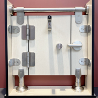Accessoires de cloisonnement pour toilettes publiques portables en acier inoxydable SUS304 de qualité supérieure, modernes, pour gymnases scolaires, étanches et faciles à installer