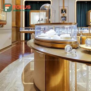 Vitrine de présentation de bijoux haut de gamme en verre transparent avec éclairage LED premium, vitrine de luxe pour bijoux pour boutique - Product Image 3