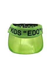 Casquette de soleil pour enfants en plastique transparent avec visière, bande élastique, protection UV, respirante, décontractée, pour sports de plein air, été, plage