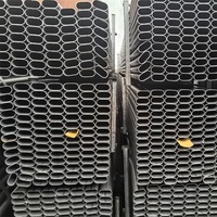 Tuyau en acier personnalisé ASTM A106/A53 Q345/Q195 1020, tube en acier ovale galvanisé à chaud S355 de 6 m