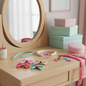 Noeuds papillon en tissu ILAN, 12 pièces, couleurs mélangées, pour accessoires de cheveux - Product Image 3