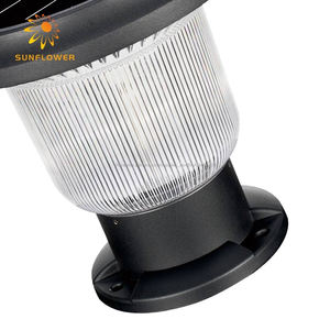 Precio barato de aluminio pc exterior pantalla decoración blanco cálido led <span class=keywords><strong>solar</strong></span> pilar de luz - Product Image 6