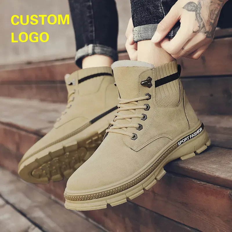 Well Designed Fashion Trend boots men shoes Hard-Wearing warm boots over ankle men boots oem shoes for man