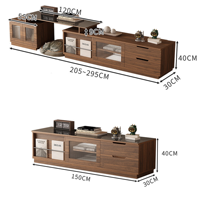 Table basse relevable 2-en-1 convertible de style Mid-Century pour petit salon, personnalisable OEM/ODM
