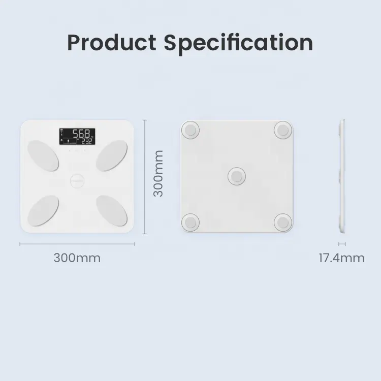 2023 Transtek Multi-User Management Weegschaal Bluetooth Lichaamsvet Schaal Voor Lichaamssamenstelling Analyze
