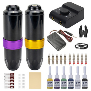 <span class=keywords><strong>Everlong</strong></span> - Ensemble de machine à tatouer rotative double professionnelle très vendue - Kit pour l'art corporel - Modèle TPMK006 - Product Image 1