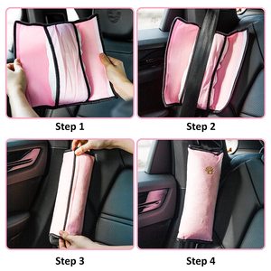 Accessoires de voyage pour voiture Couvre-ceinture de sécurité respirant Ajusteur de ceinture de sécurité pour enfants Couvre-ceinture de sécurité pour enfants - Product Image 3