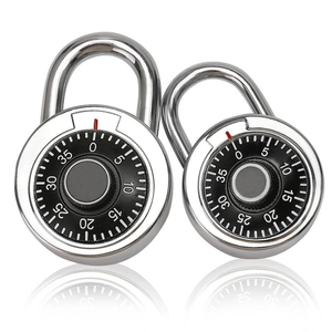 <span class=keywords><strong>Candado</strong></span> de Seguridad de 50 mm, Aleación de Zinc, Combinación Preestablecida de 3 Dígitos, <span class=keywords><strong>Candado</strong></span> de Disco Redondo, Sin Llaves - Product Image 1