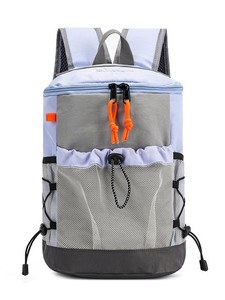 Casual Outdoor Fashion Geometric Pattern Zipper Closure Waterproof Polyester Large Capacity Export Unisex Travel Sports <b>Backpack</b> - Product Image 3