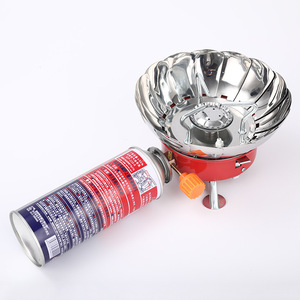 Réchaud de camping avec stabilisateur de cartouche de <span class=keywords><strong>gaz</strong></span>, réchaud de camping portable coupe-vent avec étui de transport, mini trépied pliable pour cartouche de <span class=keywords><strong>gaz</strong></span>, Poc - Product Image 2