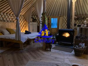 Tente de <span class=keywords><strong>Camping</strong></span> imperméable, cadre en acier, extérieur, yourte de tigre, mongol - Product Image 3