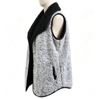 Veste en maille respirante coupe-vent écologique personnalisée pour femmes, veste en fausse fourrure, vêtement d'extérieur tendance