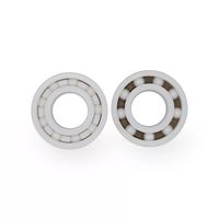 Roulement à billes hybride en céramique longue durée SR188 R188, faible bruit, 8 billes en nitrure de silicium Si3N4, retenue en nylon, aiguilles en acier inoxydable