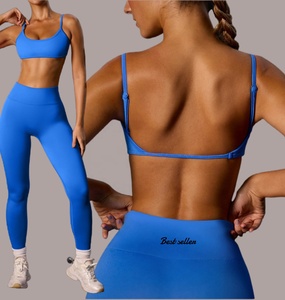 Venta caliente Sujetador de yoga Secado rápido Belleza Volver Ropa interior deportiva Frosted Running Fitness Top Sujetador deportivo - Product Image 2
