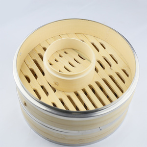 Cesta de Vapor de Bambú de 2 Niveles para Dim Sum y Dumplings, Juego de Utensilios de Cocina, Vaporera de Arroz con Paquete para Cocinar Alimentos - Product Image 6