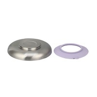 Assiettes en acier inoxydable pour tout-petits, succion en silicone avec portion divisée, assiette à lunch incassable antidérapante sans BPA
