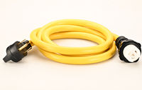 Kabel Generator 50 Amp dan Kotak Inlet Daya Pra-Bor, 14-50P ke SS2-50R (50Ft), Kabel Ekstensi Generator