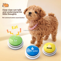 Bouton de communication pour animaux de compagnie, boîte vocale pour chien, bouton éducatif pour l'entraînement des animaux de compagnie avec fonction de communication sonore pour chiens et chats