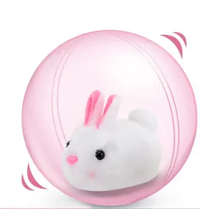 Plush Pet Electric Animal Rolling Ball Running Happy Hamster Ball Funny Interactive Toys For Pet Kids Novelty Gifts