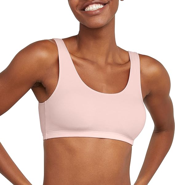 OEM ODM Factory Customized Womens Cotton Crop Top Scoopneck Bralette