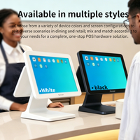 Terminal de point de vente tout-en-un à double écran tactile de 15,6 pouces pour magasin, caisse enregistreuse, systèmes POS Android/Windows pour restaurants