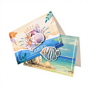 Juego de Tarjetas de Felicitación Navideñas de Estilo Occidental con Impresión a Color Personalizada de Sailen, Logotipo Personalizado, Hermoso y Artístico - Product Image 1