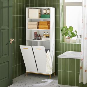 <span class=keywords><strong>Armoire</strong></span> <span class=keywords><strong>de</strong></span> <span class=keywords><strong>salle</strong></span> <span class=keywords><strong>de</strong></span> <span class=keywords><strong>bain</strong></span> <span class=keywords><strong>avec</strong></span> 2 paniers à <span class=keywords><strong>linge</strong></span> - Product Image 1