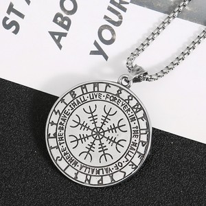 Yunnique-collar con colgante de acero inoxidable para hombre, estilo nórdico, Viking Odin Raven, diseño de animales, regalo, joyería - Product Image 3