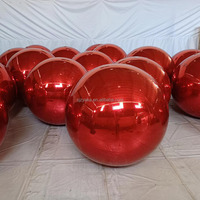 Boules miroir géantes en PVC irisé à double couche, argentées, ballons miroir, ballons gonflables colorés pour la décoration d'événements et de fêtes