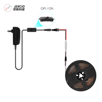 Bande lumineuse LED Jercio 5M avec détecteur de mouvement 12V, éclairage sous-meuble, lampe de cuisine, bande LED 2835, éclairage d'escalier