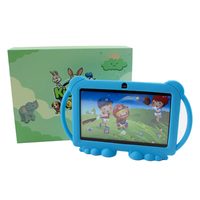 Tablette Android 7 pouces pour enfants, contrôlée par les parents, 1 Go + 8 Go, tablette éducative WiFi avec étui, neuve