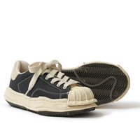 Sneakers Shell Toe Melted avec semelle épaisse en EVA, augmentant la hauteur, semelle souple, noir et blanc, respirantes, en cuir véritable, unisexes