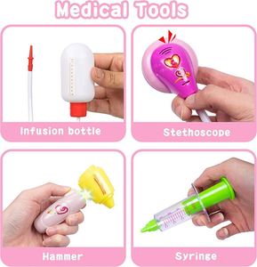 <b>Doctor</b> Cart Kit Kids 3 4 5, Medical Play <b>Set</b> Realistic With Lights Toddlers Toys for Boys Girls - Product Image 5