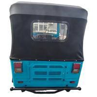 Tuktuk électrique 4 places 60V/72V 4500W Tricycle de passagers Portée de 100km Compatible avec les modèles de téléviseurs Bajaj