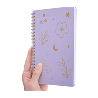 Vente en gros feuille d'or Logo personnalisé spirale Journal Agenda personnalisé imprimé lait Dot grille Journal papier carnet planificateur
