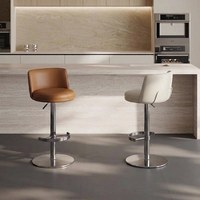 Tabouret de bar moderne de luxe en fer, hauteur réglable, dossier pivotant, pour extérieur, hôtel, maison, bar, réception, mobilier sur mesure, vente en gros