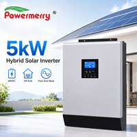 Onduleur solaire hybride hors réseau 5kW 48VDC à fonction parallèle, onde sinusoïdale pure, MPPT pour système de stockage d'énergie et de secours résidentiel