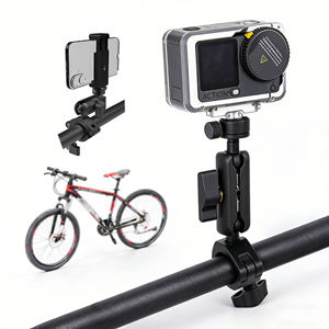 Soporte de Montaje para Cámara con Rotación de <span class=keywords><strong>360</strong></span> <span class=keywords><strong>Grados</strong></span> °   Adaptador de doble cabezal esférico con rosca de 1/4 para cámara de acción DJI, cámara réflex digital Canon Nikon - Product Image 1