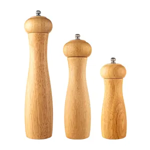 Wholesale Rubber wood pepper mill spices grinding machine